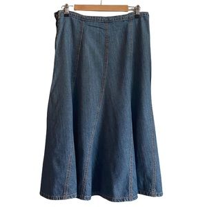 GAP jeans long denim skirt size 10